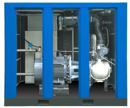 China 0.8~1.25 Energiesparender Luftkompressor Mpa, ölfreier Schrauben-Luftkompressor usine