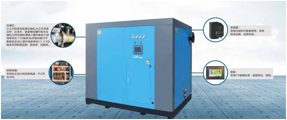 Vsd-Art gekühlter Trockner für Stangen-Funktions-Druck 2 des Luftkompressor-6~10