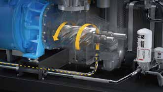 spritzte hybrides Öl 250kw Drehschrauben-Kompressor-Atlas Copco 1 ein