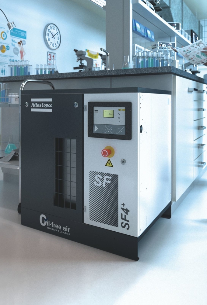 Turbulenz-ölfreier Schrauben-Luftkompressor-Atlas Copco Sf Sf+ für Universität 1