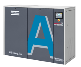 Atlas Copco spritzte ölfreies Wasser des Schrauben-Luftkompressor-15kw AQ 15 VSD 1 ein
